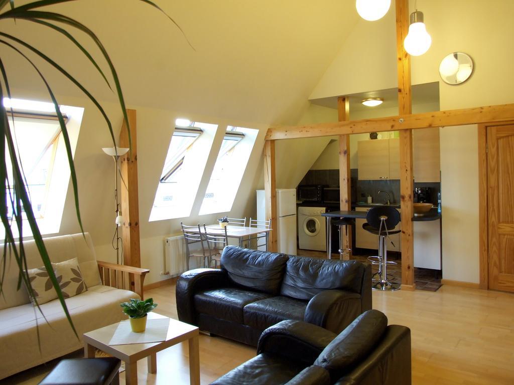 Sunlit Loft Apartment Рига Номер фото